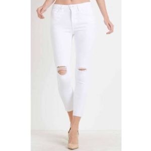 NWT Just Black Dila White Distressed Skinny Jeans